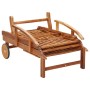 Set de tumbonas con mesita 2 uds madera maciza de acacia de vidaXL, Tumbonas - Ref: Foro24-3104966, Precio: 398,42 €, Descuen...