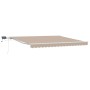Toldo Retráctil con Manual Beige 400 x 300 cm tela en Toldos | Comprar online en Foru.es