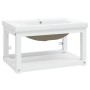 Estructura de baño con lavabo incorporado hierro blanco de vidaXL, Tocadores de baño - Ref: Foro24-3101380, Precio: 147,58 €,...