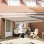 Toldo Retráctil Manual Beige 400 x 300 cm Poliéster y Acero en Toldos | Comprar online en Foru.es