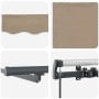 Toldo Retráctil con luces de tiras LED Beige 400 x 300 cm tela en Toldos | Comprar online en Foru.es