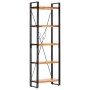 Estantería de 5 niveles madera maciza de acacia 60x30x180 cm en Librerías y estanterías | Comprar online en Foru.es