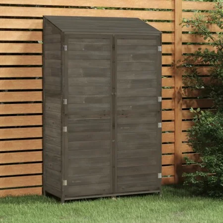 Cobertizo jardín madera maciza abeto antracita 102x52x174,5cm de vidaXL, Cobertizos - Ref: Foro24-152192, Precio: 332,11 €, D...