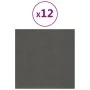 Wandpaneele 12 Stück dunkelgrauer Samt 30x30 cm 1,08 m² von vidaXL, Wandverkleidung - Ref: Foro24-343808, Preis: 36,91 €, Rab...