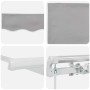 Toldo Retráctil Gris Claro 400 x 300 cm Poliéster y Aluminio en Toldos | Comprar online en Foru.es