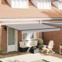 Toldo Retráctil Gris Claro 400 x 300 cm Poliéster y Acero en Toldos | Comprar online en Foru.es