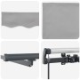 Toldo Retráctil Manual Gris claro 400 x 300 cm tela en Toldos | Comprar online en Foru.es