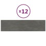 Paneles de pared 12 uds terciopelo gris oscuro 60x15 cm 1,08 m² de vidaXL, Recubrimiento de paredes - Ref: Foro24-343836, Pre...
