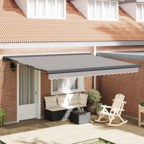 Toldo Gris Claro 400 x 300 x 165 cm Poliéster y Aluminio en Toldos | Comprar online en Foru.es