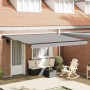 Toldo Retráctil Gris Claro 400 x 300 cm Poliéster y metal en Toldos | Comprar online en Foru.es