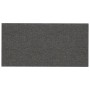 Paneles de pared 12 uds tela gris oscuro 30x15 cm 0,54 m² de vidaXL, Recubrimiento de paredes - Ref: Foro24-343762, Precio: 3...