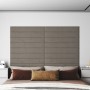 Paneles de pared 12 uds terciopelo gris claro 90x15 cm 1,62 m² de vidaXL, Recubrimiento de paredes - Ref: Foro24-343891, Prec...