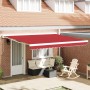 Toldo Retráctil Rojo 400 x 300 cm Tela y Metal en Toldos | Comprar online en Foru.es