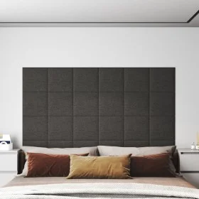 Wall panels 12 pcs dark gray fabric 30x30 cm 1.08 m² by vidaXL, Wall covering - Ref: Foro24-343790, Price: 39,63 €, Discount: %