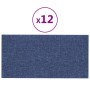 Paneles de pared 12 uds tela azul 30x15 cm 0,54 m² de vidaXL, Recubrimiento de paredes - Ref: Foro24-343770, Precio: 24,76 €,...
