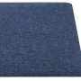 Paneles de pared 12 uds tela azul 30x15 cm 0,54 m² de vidaXL, Recubrimiento de paredes - Ref: Foro24-343770, Precio: 24,76 €,...