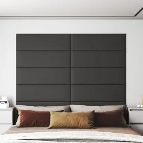 Paneles de pared 12 uds cuero sintético gris 90x30 cm 3,24 m² by vidaXL, Wall covering - Ref: Foro24-343914, Price: 79,16 €, ...