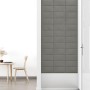 Paneles de pared 12 uds terciopelo gris claro 30x15 cm 0,54 m² de vidaXL, Recubrimiento de paredes - Ref: Foro24-343779, Prec...