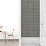Paneles de pared 12 uds terciopelo gris claro 30x15 cm 0,54 m² de vidaXL, Recubrimiento de paredes - Ref: Foro24-343779, Prec...