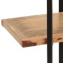 Estantería de 3 niveles madera maciza de mango 160x31x80 cm en Librerías y estanterías | Comprar online en Foru.es