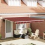 Toldo Retráctil Manual Naranja y Marrón 400 x 350 cm en Toldos | Comprar online en Foru.es