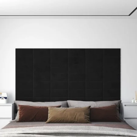 Wandpaneele 12 Stück schwarzer Samt 30x15 cm 0,54 m² von vidaXL, Wandverkleidung - Ref: Foro24-343784, Preis: 30,77 €, Rabatt: %