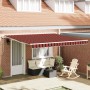 Toldo Retráctil Naranja y marrón 400 x 350 cm Tela y acero en Toldos | Comprar online en Foru.es