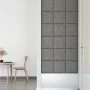 Paneles de pared 12 uds tela gris claro 30x30 cm 1,08 m² de vidaXL, Recubrimiento de paredes - Ref: Foro24-343789, Precio: 45...