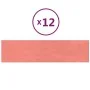 Wandpaneele 12 Stück rosa Samt 60x15 cm 1,08 m² von vidaXL, Wandverkleidung - Ref: Foro24-343838, Preis: 30,75 €, Rabatt: %