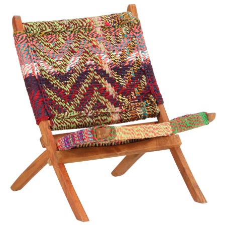 Silla chindi plegable de tela multicolor en Sillones | Comprar online en Foru.es