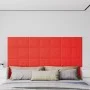 Wandpaneele 12 Stück rotes Kunstleder 30x30 cm 1,08 m² von vidaXL, Wandverkleidung - Ref: Foro24-343976, Preis: 33,84 €, Raba...