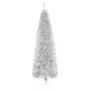 Medio árbol de Navidad artificial con soporte plateado 240 cm de vidaXL, Arboles de navidad - Ref: Foro24-344598, Precio: 20,...