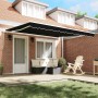 Toldo Retráctil Manual Negro 400 x 350 cm Poliéster y Aluminio en Toldos | Comprar online en Foru.es