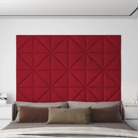 Wandpaneele 12 Stück roter Samt 30x30 cm 0,54 m² von vidaXL, Wandverkleidung - Ref: Foro24-343951, Preis: 25,48 €, Rabatt: %