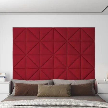 Wandpaneele 12 Stück roter Samt 30x30 cm 0,54 m² von vidaXL, Wandverkleidung - Ref: Foro24-343951, Preis: 25,48 €, Rabatt: %