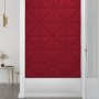 Paneles de pared 12 uds terciopelo rojo tinto 30x30 cm 0,54 m² de vidaXL, Recubrimiento de paredes - Ref: Foro24-343951, Prec...