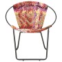 Silla circular chindi de tela multicolor en Sillones | Comprar online en Foru.es