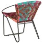 Silla circular chindi de tela multicolor en Sillones | Comprar online en Foru.es