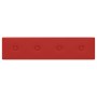 Paneles pared 12 uds cuero sintético rojo tinto 60x15 cm 1,08m² de vidaXL, Recubrimiento de paredes - Ref: Foro24-343986, Pre...