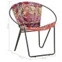 Silla circular chindi de tela multicolor en Sillones | Comprar online en Foru.es
