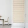 Paneles de pared 12 uds terciopelo color crema 90x15 cm 1,62 m² de vidaXL, Recubrimiento de paredes - Ref: Foro24-343899, Pre...