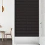 Paneles de pared 12 uds cuero sintético negro 60x15 cm 1,08 m² de vidaXL, Recubrimiento de paredes - Ref: Foro24-343981, Prec...