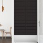 Paneles de pared 12 uds cuero sintético negro 60x15 cm 1,08 m² de vidaXL, Recubrimiento de paredes - Ref: Foro24-343981, Prec...
