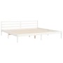 Estructura de cama con cabecero madera maciza blanco 200x200cm de vidaXL, Camas y somieres - Ref: Foro24-3194917, Precio: 154...