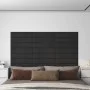Paneles de pared 12 uds terciopelo negro 60x15 cm 1,08 m² de vidaXL, Recubrimiento de paredes - Ref: Foro24-343840, Precio: 4...