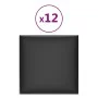 Wandpaneele 12 Stück schwarzes Kunstleder 30x30 cm 1,08 m² von vidaXL, Wandverkleidung - Ref: Foro24-343799, Preis: 43,26 €, ...