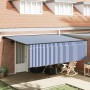 Toldo Retráctil Manual Azul y 400 x 300 cm Poliéster y Aluminio en Toldos | Comprar online en Foru.es