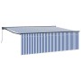 Toldo Retráctil Manual Azul y 400 x 300 cm Poliéster y Aluminio en Toldos | Comprar online en Foru.es