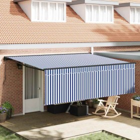 Toldo Retráctil Azul y 400 x 300 cm Poliéster y Aluminio en Toldos | Comprar online en Foru.es
