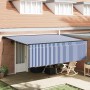 Toldo Retráctil Azul y 400 x 300 cm Poliéster y Aluminio en Toldos | Comprar online en Foru.es